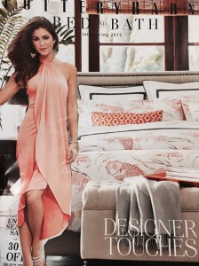 The model on this magazine cover is cut out and pasted from a different magazine's ad.